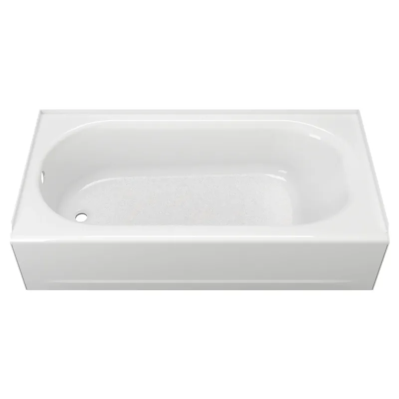 American Standard 1390202.02 Princeton PRO Steel 60 x 30-inch Integral Apron Bathtub Left-Hand Outlet