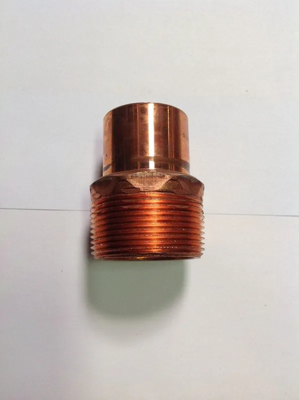 Mueller Industries W-1170 Adapter, 1-3/8 inches OD x 1-1/2 inches, C x MPT