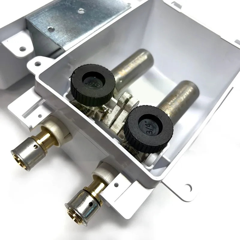 Sioux 696-G2313VF OxBox Washing Machine Outlet Box w/ Water Hammer Arrestor - 1/2 inches Viega PEX Press Connection