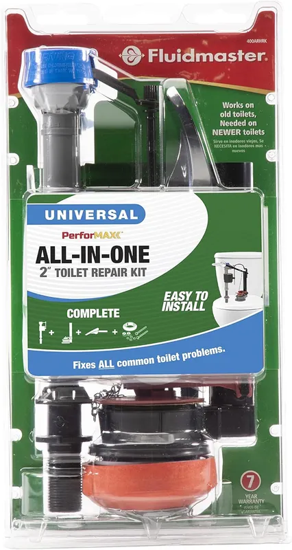 Fluidmaster 400ARHRKP10 PerforMAX Universal High Performance All in One Repair Kit for 2-Inch Flush Valve Toilets 1 Pack