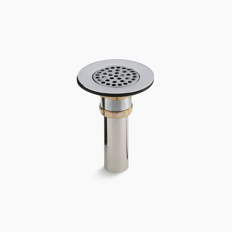 Kohler K-8807-CP Brass Sink Drain and Strainer with Tailpiece for 3-1/2 inches to 4 inches Outlet