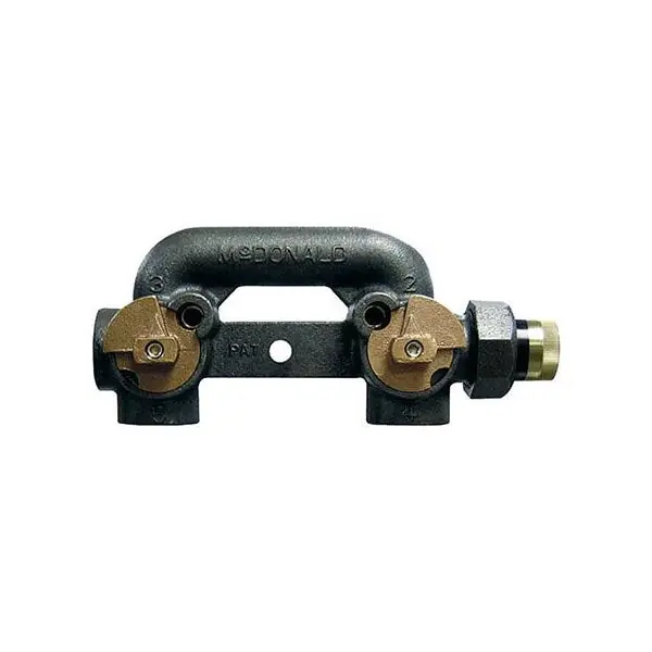 A Y Mcdonald 6410-FFE-W 6410-FFE 1X1X1 BLK HxH INS PV Bypass Meterbar 6 C-C 5#