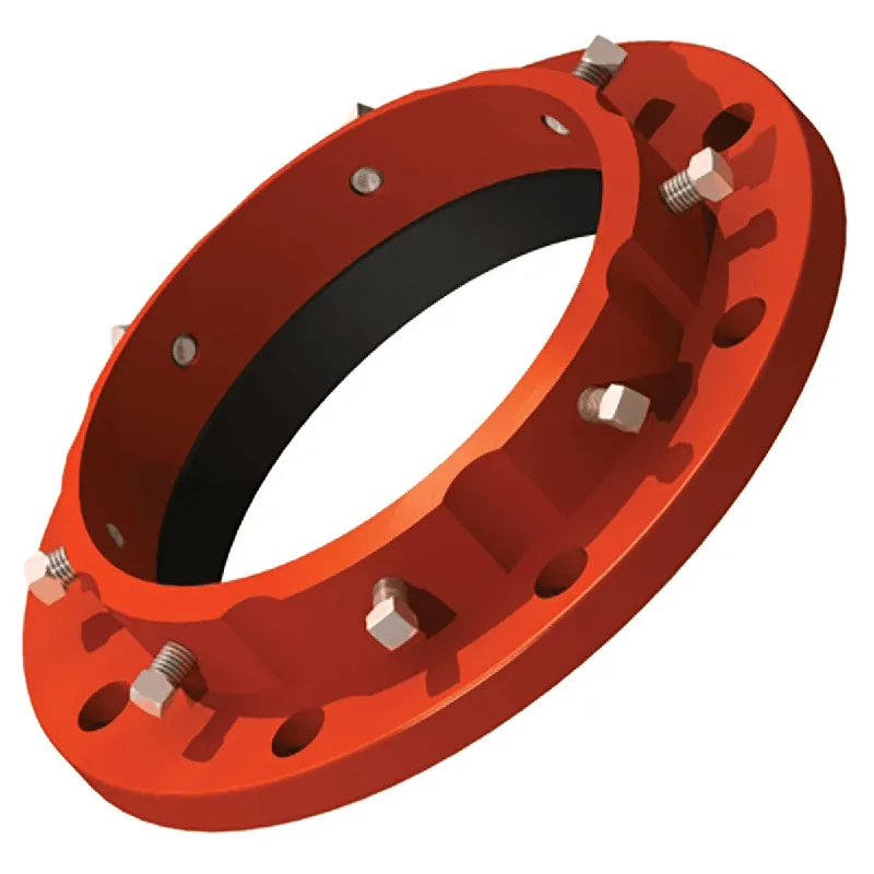 NAPAC 8inch Redi-Flange Flanged Domestic Ductile Iron and Rubber Adapter