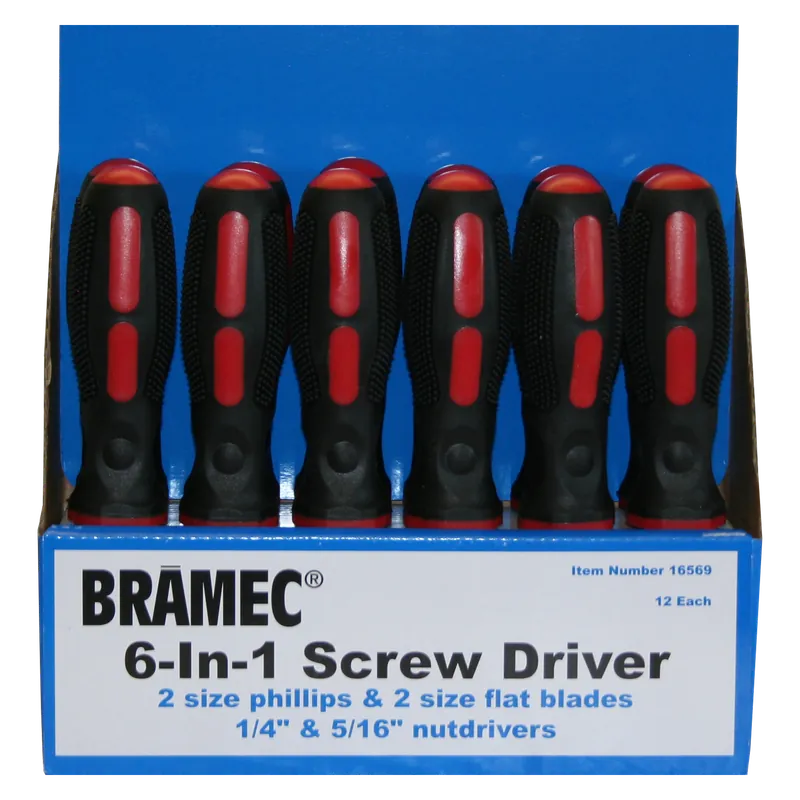 Bramec 16569 6 - In - 1 Screwdriver
