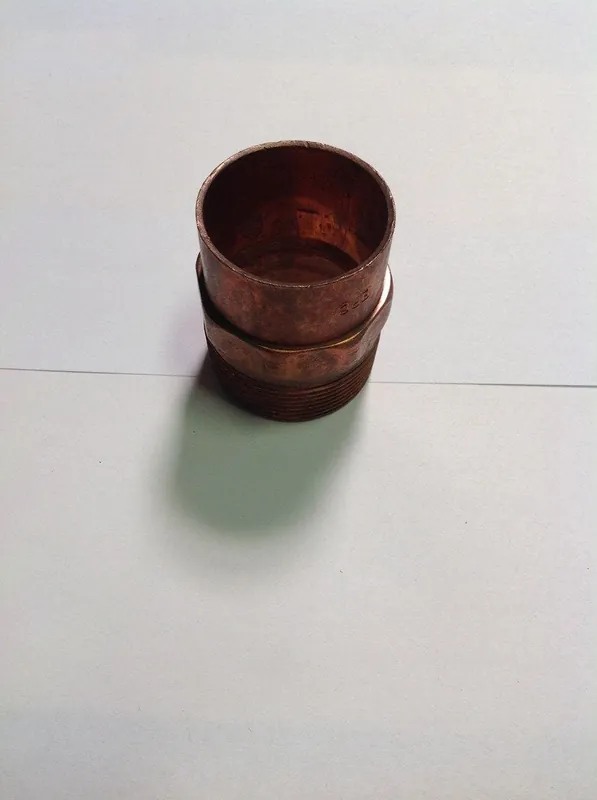 Mueller Industries W1179 Copper Reducer Adapter 1-5/8 inches X 1-1/2 inches OD CxM