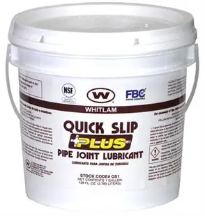 JC Whitlam QS32 Quick Slip Plus Vegetable Oil-Based Pipe Joint Lubricant Quart (.95 L)