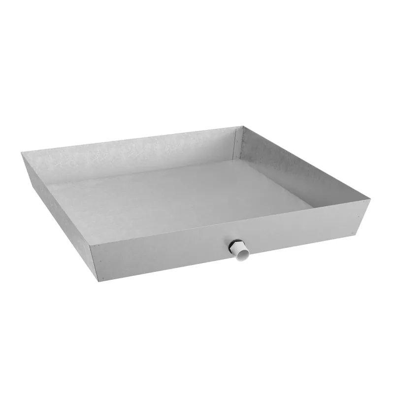 JONES STEPHENS J37024 Galvanized Heater Pan 24X24X4