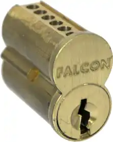 FALCON LOCK C646-A606 SFIC Core 6 Pin Uncombinated Best Prep A Keyway