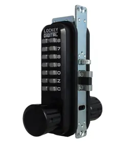 LOCKEY USA 2930JB Single Combination Mechanical Keyless Narrow Stile Knob Lock