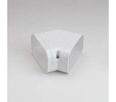 RectorSeal 86112 SKF-100-W Slimduct 3-3/4 in. PVC 45-Degree Flat Elbow