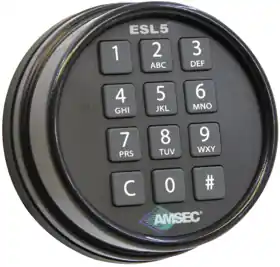 AMERICAN SECURITY PRODUCTS 0616187 Black Nickel ESL5 Electronic Keypad Retro-Fit Kit