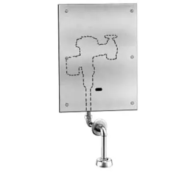 SLOAN VALVE 197-0.5 Royal 0.5 GPF 15 to 80 PSI 3/4 in. Top Spud Concealed Sensor Hardwired Urinal Flushometer