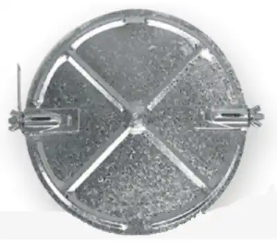 Great Pacific Elbow 1501.09.26 9 in. 26 Gauge Steel Jiffy Hardware Damper Disc