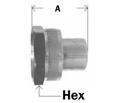 Midland Metal 30-017 3/4 x 1/4 in. Female Thread Brass Coupling