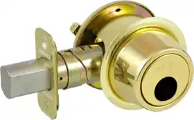 Schlage Lock B560-L-605 Deadbolt Single Cylinder Grade 2 Bright Brass