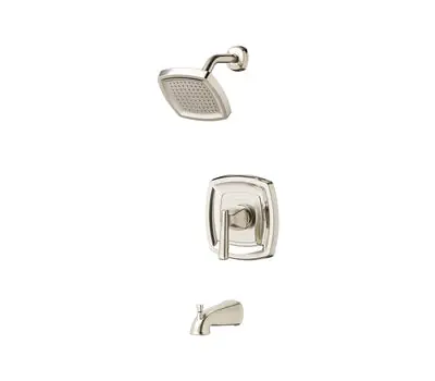 AMERICAN TU018.502.295 Edgemere 2.5 GPM Single-Lever Handle Single-Function Square Head Tub/Shower Trim Kit