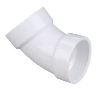 CHARLOTTE PIPE PVC 02309 2000 4 in. Slip x Slip PVC 45-Degree Elbow
