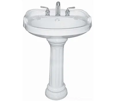 Mansfield 364014340 Romanesque Vitreous China Pedestal For Bathrooms Biscuit