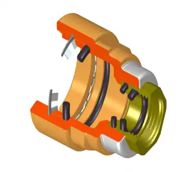SPEARS 4235-101 G FlameGuard 3/4 in. Slip x 1/2 in. Female Orange CPVC Fire Sprinkler Head Reducing Adapter