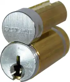 Schlage Lock 23-030C125626 Full Size Interchangeable Core Everest C125 Keyway 1-Bit 626/US26D