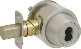 FALCON LOCK D141B626 Single Cylinder Deadbolt Grade 1 SFIC 6 or 7 Pin Less Core Adjustable Backset