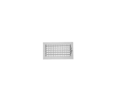 HART & COOLEY 110M 08 06 W 8 x 6 in Steel Adjustable-Blade Sidewall/Ceiling Register with Multi-Shutter Damper