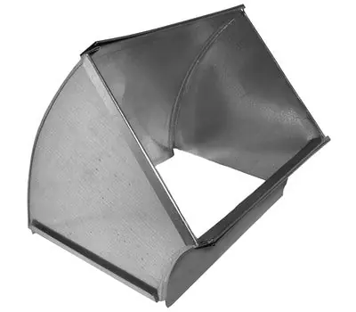 SOUTHWARK METAL 152412 24 X 12 in. S-Cleat and Drive Galvanized 26 Gauge Steel Shortway 45-Degree Vertical Trunk Elbow