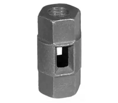 ANVIL 0500016621 1/2 in. Female Black Malleable Iron Threaded Rod Coupling