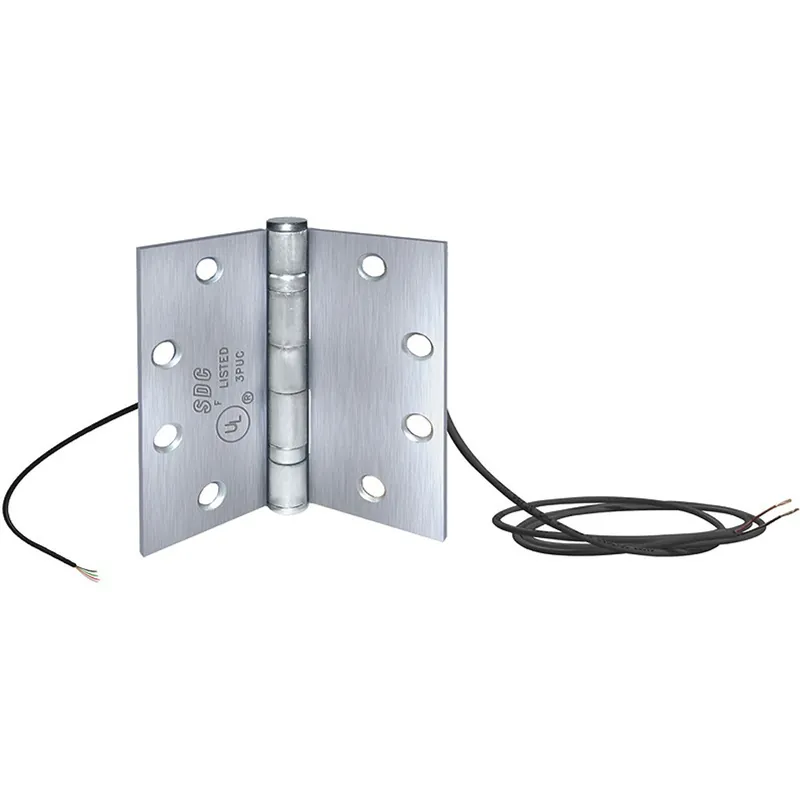 SECURITY DOOR CONTROLS PTH-2+4Q Electrified Power Transfer Hinge 16 Amp 4.5in x 4.5in