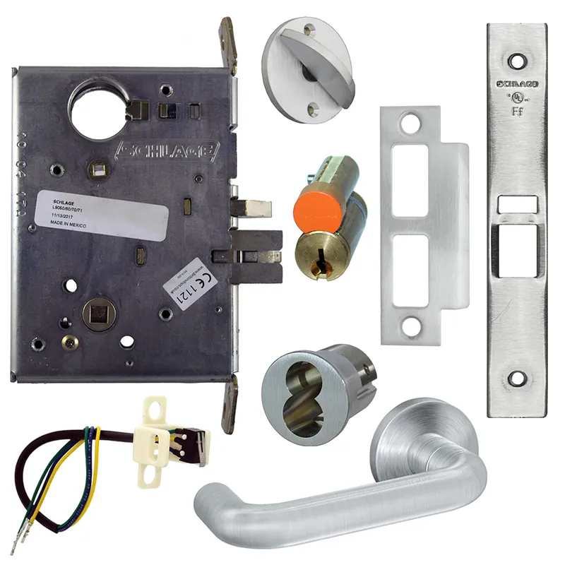Schlage Lock L9092EU-T-03A-626-RX Electric Lock Unlock Outside Lever Mortise Lock