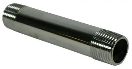 JONES STEPHENS N16250 1/2 x 2-1/2 in. Chrome-Plated Brass Nipple Lead Free