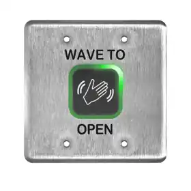 BEA INCORPORATED 10MS41-D MagicSwitch Touchless Stainless Steel Double Gang Wave to Open