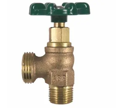 ARROWHEAD BRASS 223BC 3/4 in. MIP x 3/4 in. Hose Threaded 125 PSI Brass Boiler Drain