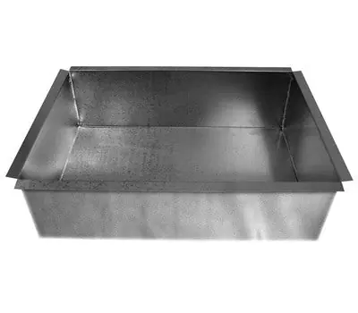 Southwark Metal 1702222 22-3/4 x 22-3/4 in. 26 Gauge Galvanized Steel Return Air Pan