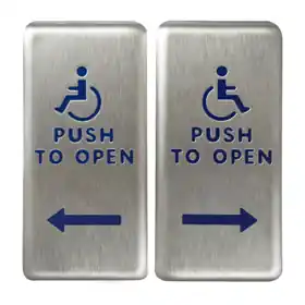 BEA INCORPORATED 10PBDGP1 Push Plate Dual Vestibule 4.75 inches x 4.75 inches Replacement MPN
