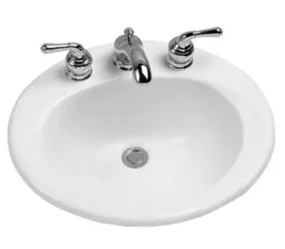 TOTO CHINA LT401#01 Oval Drop-In Bathroom Sink Cotton White