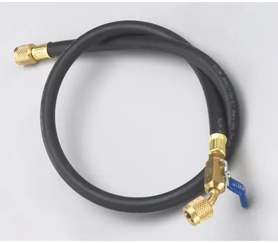 Ritchie Engineering 29860 Plus II 1/4 x 60 in. Heavy Duty Charging Hose with Ball Valve