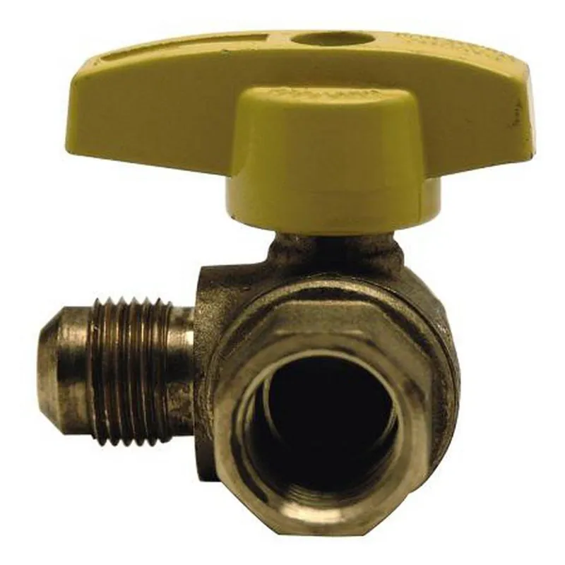 BRASSCRAFT TBVA6-8 3/8 in. Flare x 1/2 in. Female Brass Angle Gas Ball Valve
