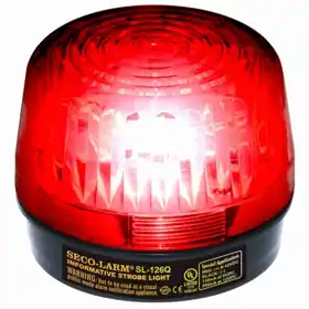 SECO-LARM SL-126-A24Q/R Xenon Tube Strobe Light 6-24VDC Red