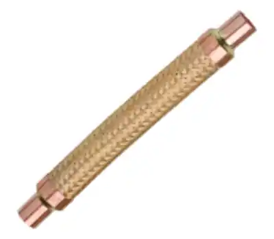 Packless Industries VAF-8 Vibration Absorber 7/8 OD Red Brass Tube Bronze Braid