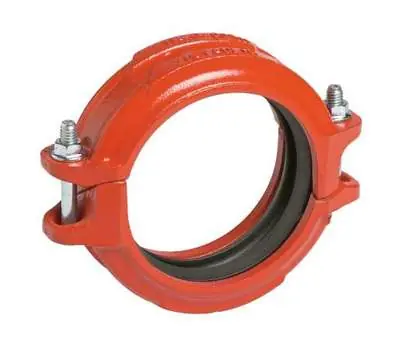 Victaulic L030005PL0 FireLock 3 in. Grooved x Grooved Ductile Iron Rigid Coupling with Grade L Silicone Gasket