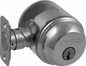 SCHLAGE LOCK B60N-625 12-287 Deadbolt Single Cylinder Grade 1 Adjustable Backset Bright Chrome