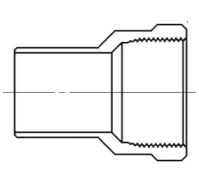 CELLO PRODUCTS IWP3-2-08 Fitting x Female Wrot Copper Adapter