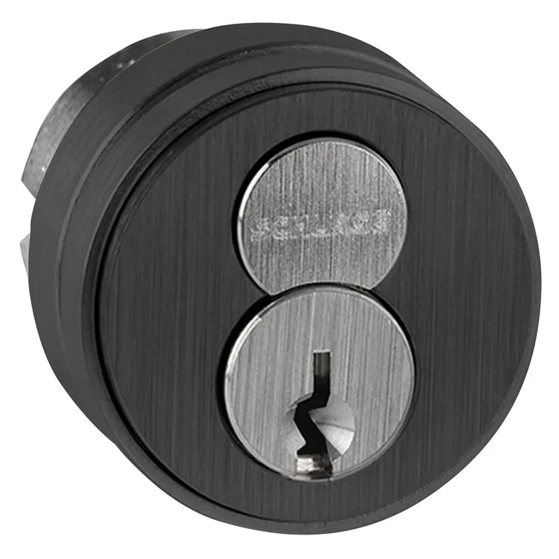SCHLAGE LOCK 20-061C622 FSIC 1-1/2in Mortise Housing with Core Straight Cam K510-730 C Keyway 622/US19 Matte Black