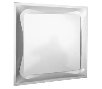 HART & COOLEY DPDR612W 12 in. Steel Fixed Collar Detachable Plate Diffuser with R6 Insulation