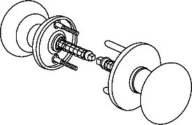MARKS HARDWARE K22/3 Unilock Knob x Rose Trim Kit Power (Fits 1in Thru 1-3/4in Doors) Replacement MPN