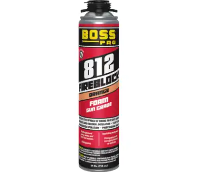 BOSS PRODUCTS 137763 Fire Stop Orange Foam 12 oz.