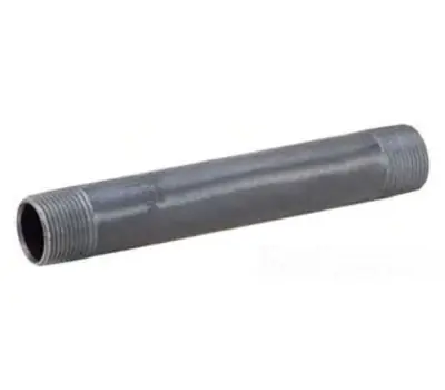 MATCO-NORCA ZNB08612 2 x 6-1/2 in. Black Chinese Steel Nipple