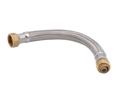 CASH-ACME U3088FLEX12LF 3/4 in. Female x 12 in. Stainless Steel Flexible Braided Water Heater Connector
