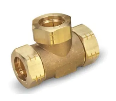 Gastite FST-11-11-8-6 Brass Tee 3/4 x 1/2 in. Pack of 6